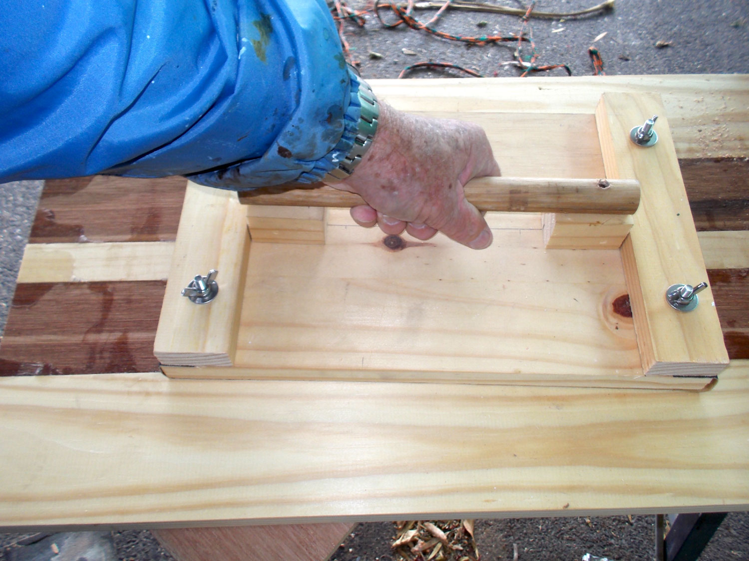 Just what you need for sanding large areas… a large sanding pad